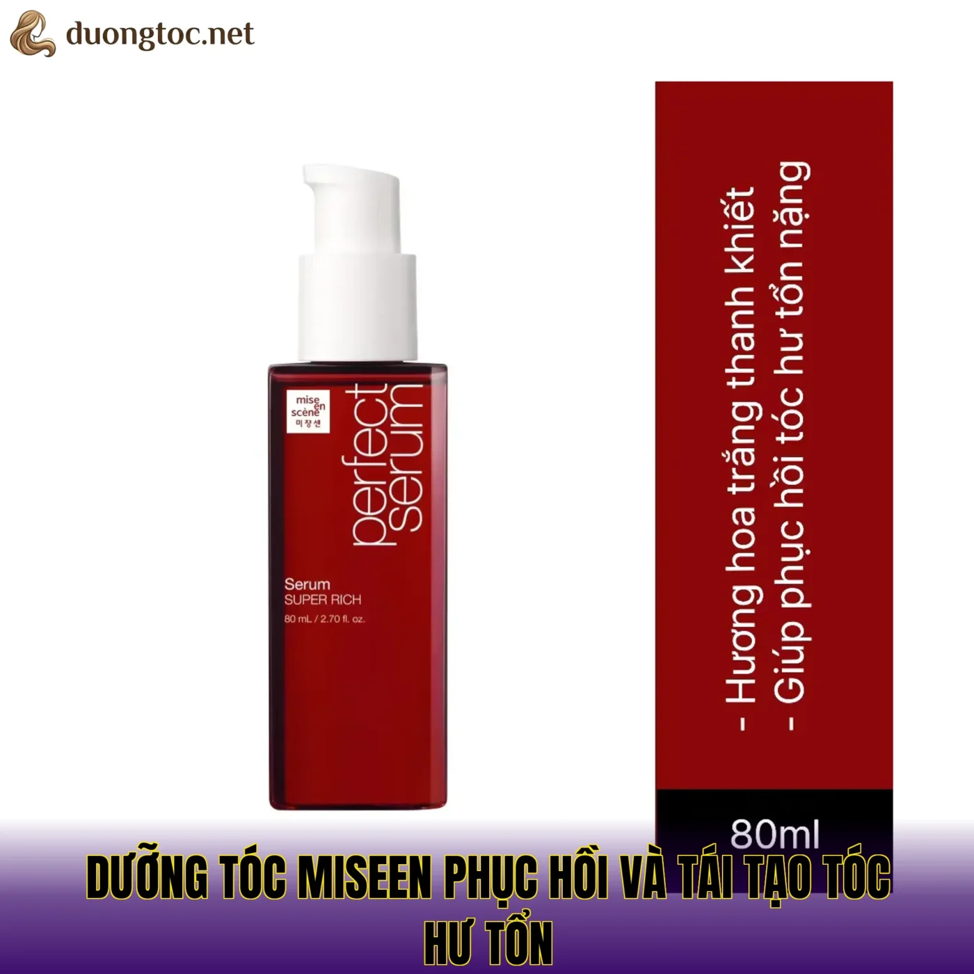 Dưỡng tóc Miseen phục hồi và tái tạo tóc hư tổn