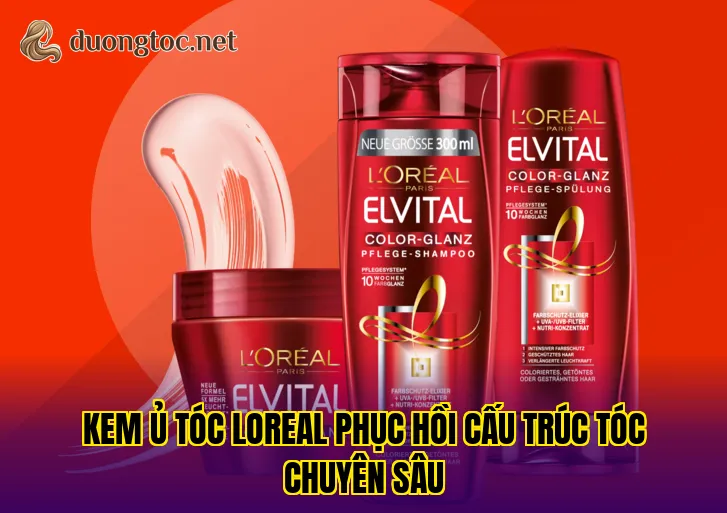 Kem ủ tóc Loreal phục hồi cấu trúc tóc chuyên sâu