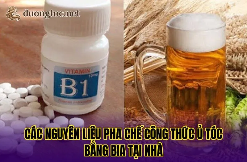 Các nguyên liệu pha chế công thức ủ tóc bằng bia tại nhà