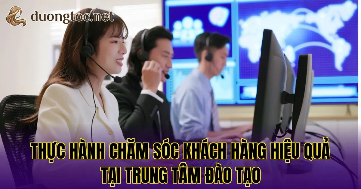 Thực hành chăm sóc khách hàng hiệu quả tại trung tâm đào tạo