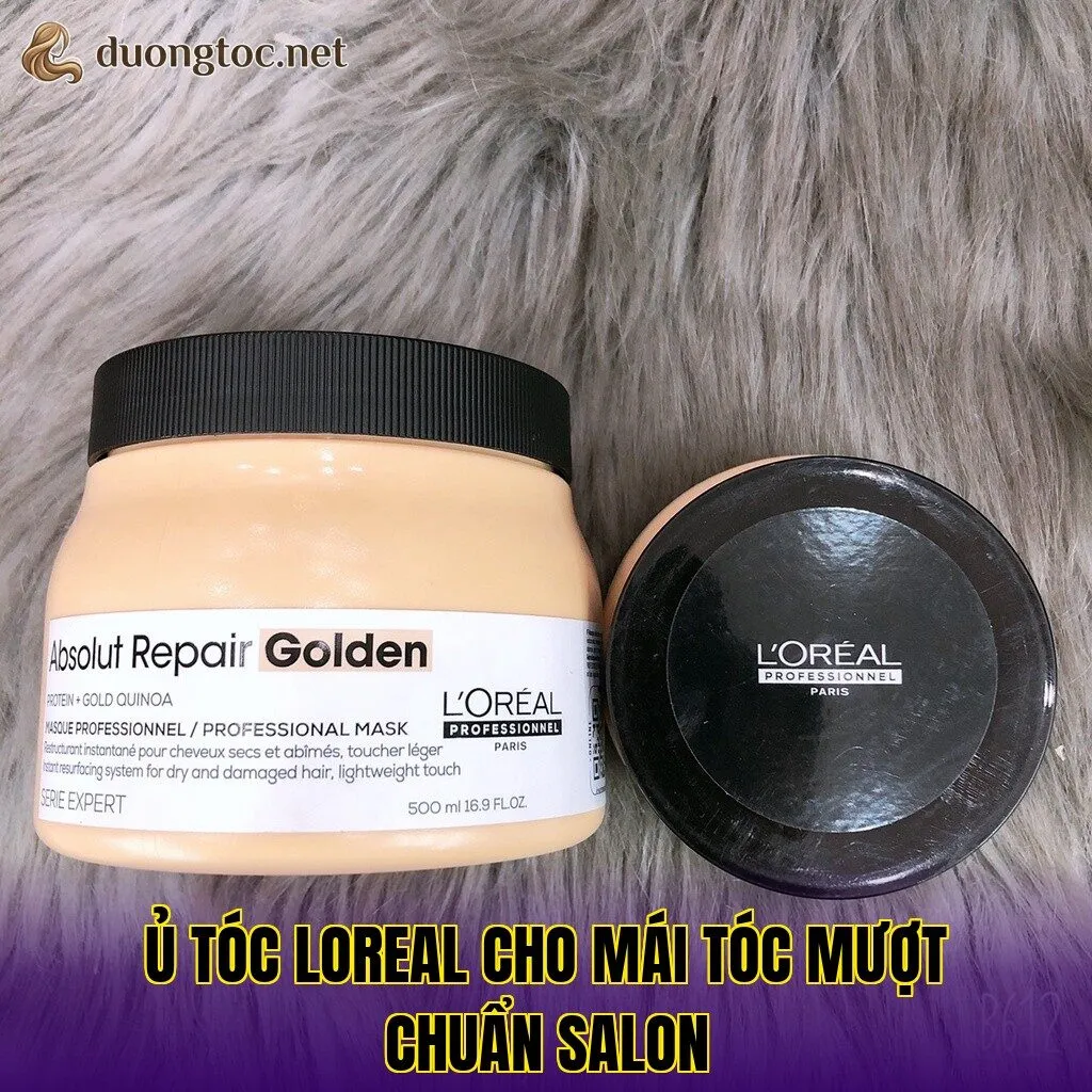 Ủ tóc Loreal cho mái tóc mượt chuẩn salon