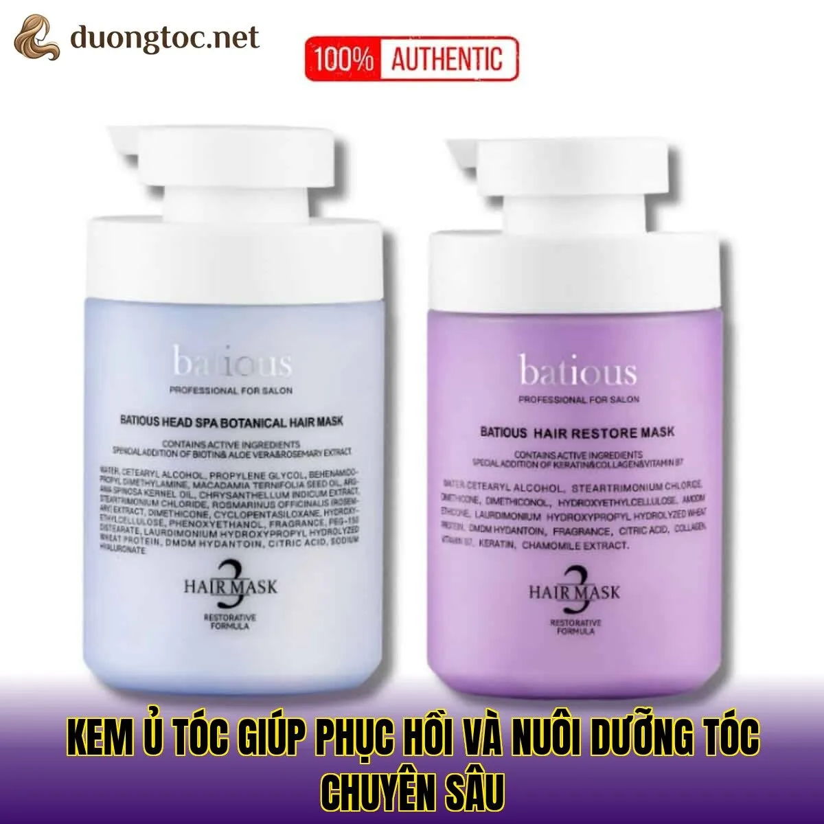 Kem ủ tóc giúp phục hồi và nuôi dưỡng tóc chuyên sâu