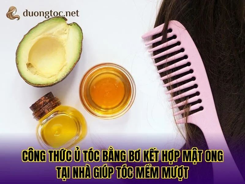 Công thức ủ tóc bằng bơ kết hợp mật ong tại nhà giúp tóc mềm mượt