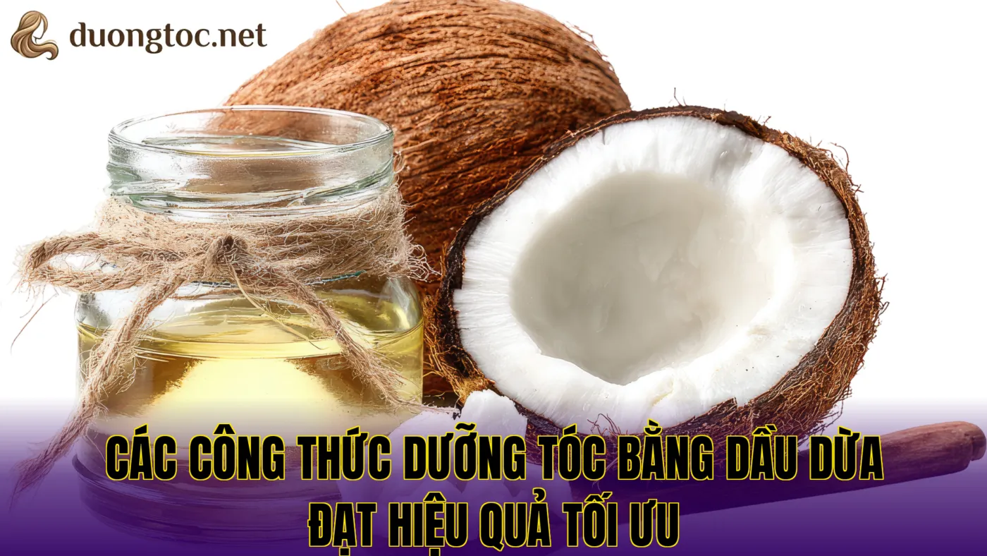 Các công thức dưỡng tóc bằng dầu dừa đạt hiệu quả tối ưu