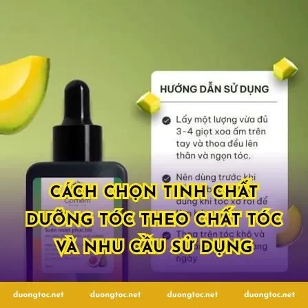 Cách chọn tinh chất dưỡng tóc theo chất tóc và nhu cầu sử dụng