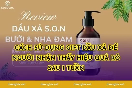 Cách sử dụng gift dầu xả để người nhận thấy hiệu quả rõ sau 1 tuần