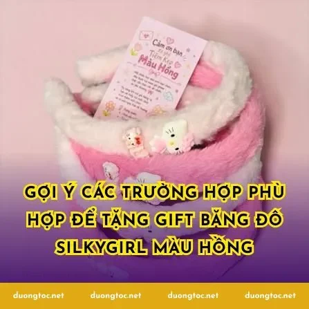 Gợi ý các trường hợp phù hợp để tặng gift băng đô Silkygirl màu hồng