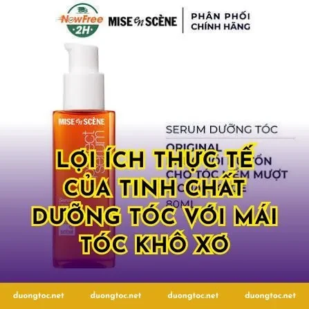 Lợi ích thực tế của tinh chất dưỡng tóc với mái tóc khô xơ