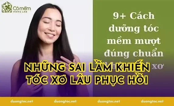 Những sai lầm khiến tóc xơ lâu phục hồi