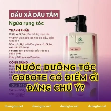 Nước dưỡng tóc Cobote có điểm gì đáng chú ý?