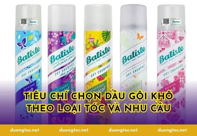 Tiêu chí chọn dầu gội khô theo loại tóc và nhu cầu