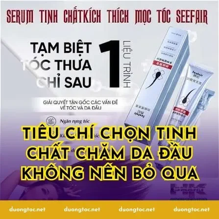 Tiêu chí chọn tinh chất chăm da đầu không nên bỏ qua